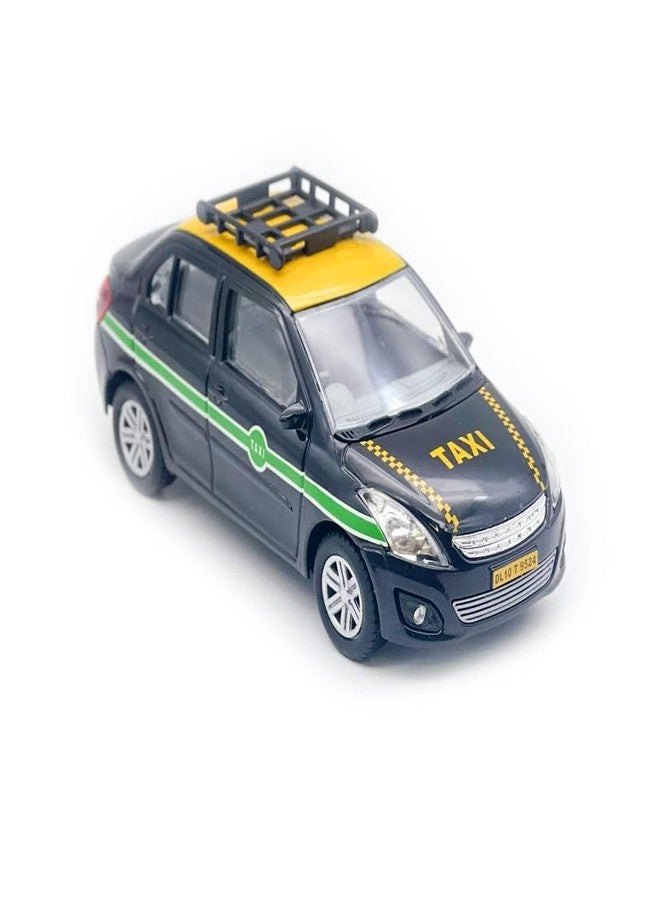 CENTY Urban Taxi Pull Back Toy Car for 3Y+ Black Colour - Image 4